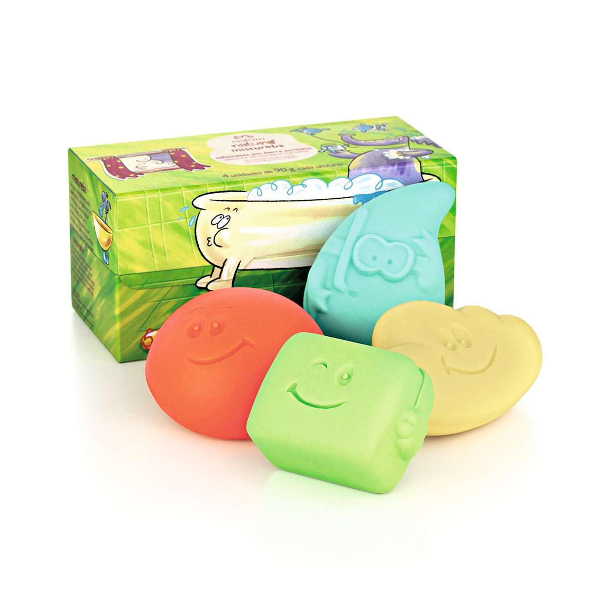 Mistureba Jabones en Barra Surtidos Naturé Caja con 4 x 90 g c/u