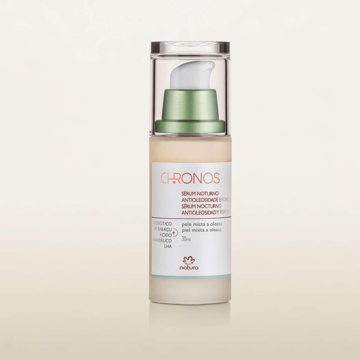 Sérum Nocturno Antioleosidad y Poros Piel Mixta a Oleosa Chronos Derma 30 ml