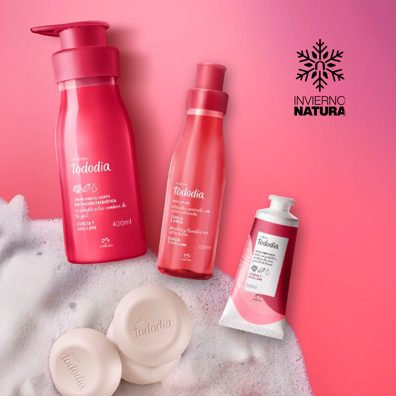 Kit Tododia Cereza y Avellana Rutina Completa