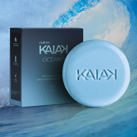 Jabón en Barra Kaiak Océano Masculino 90 g