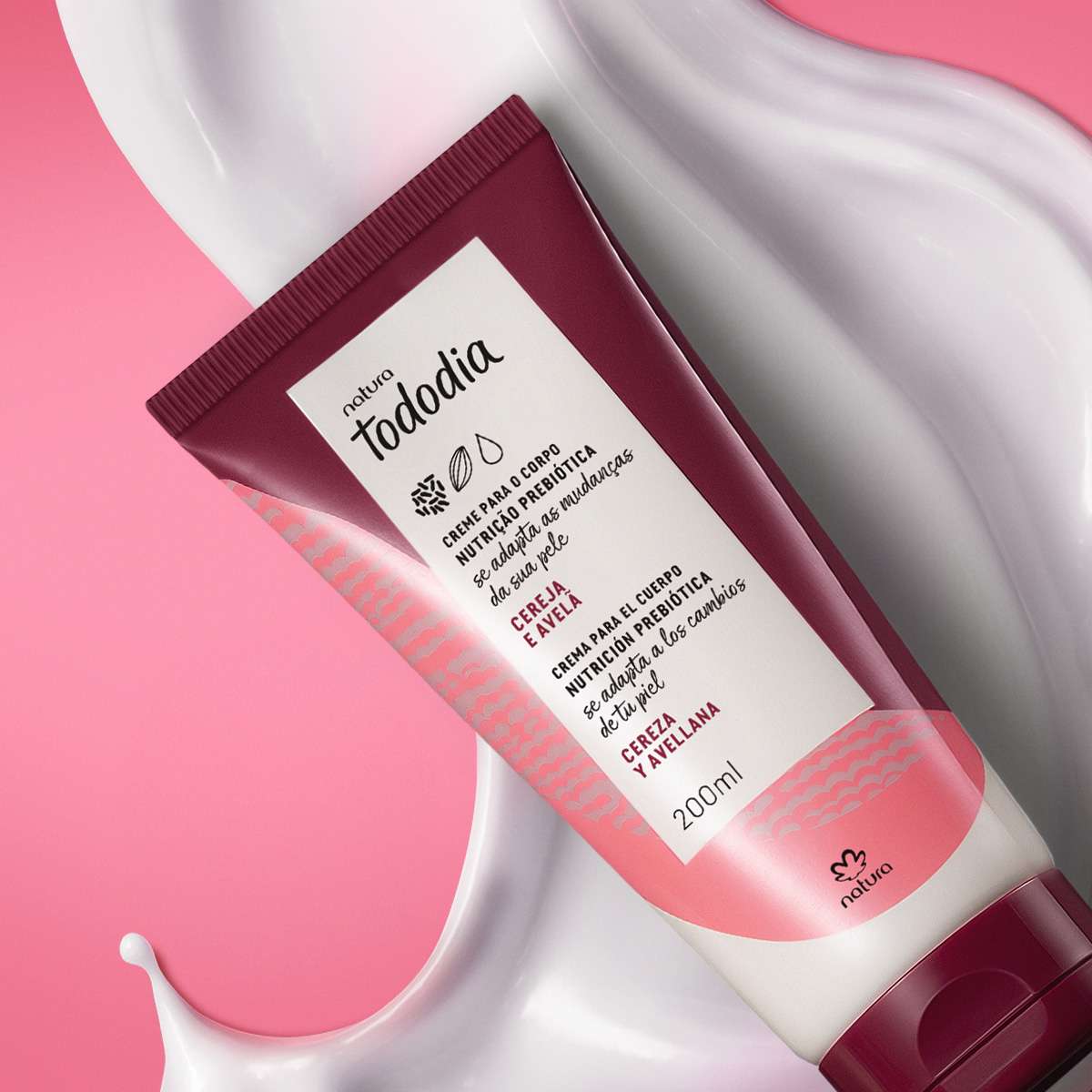 Crema Nutritiva Cereza y Avellana Tododia 200ml