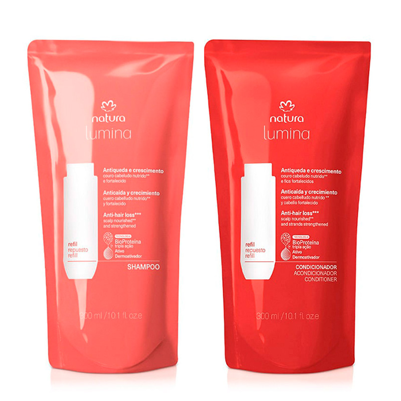 Kit Lumina Anticaída Y Crecimiento: Repuestos Shampoo + Acondicionador