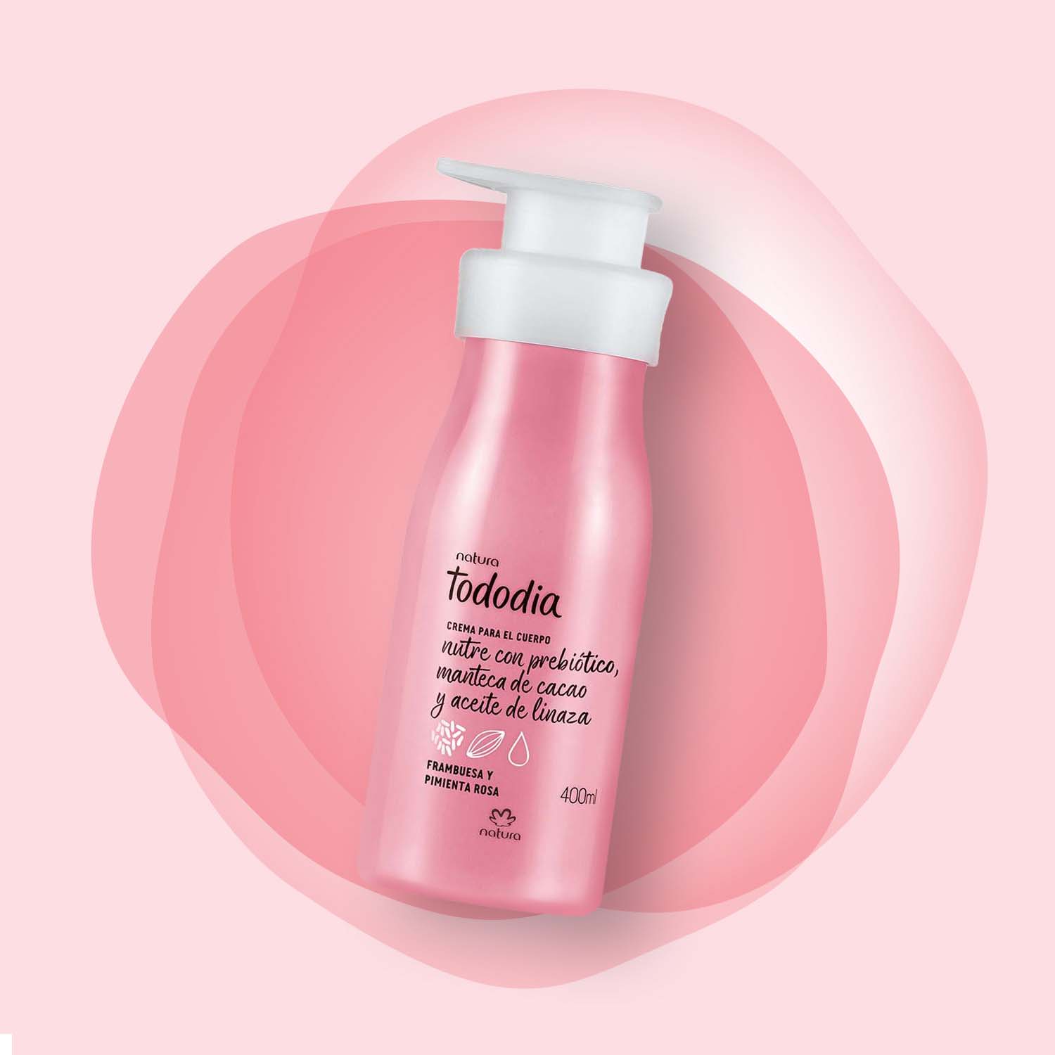 Crema Nutritiva Frambuesa y Pimienta Rosa 400 ml