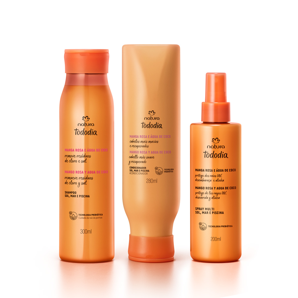 Kit Sol, Mar y Piscina Tododia Mango Rosa y Agua de Coco