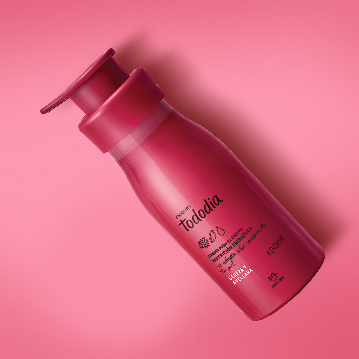 Crema Nutritiva Tododia Cereza y Avellana 400 ml