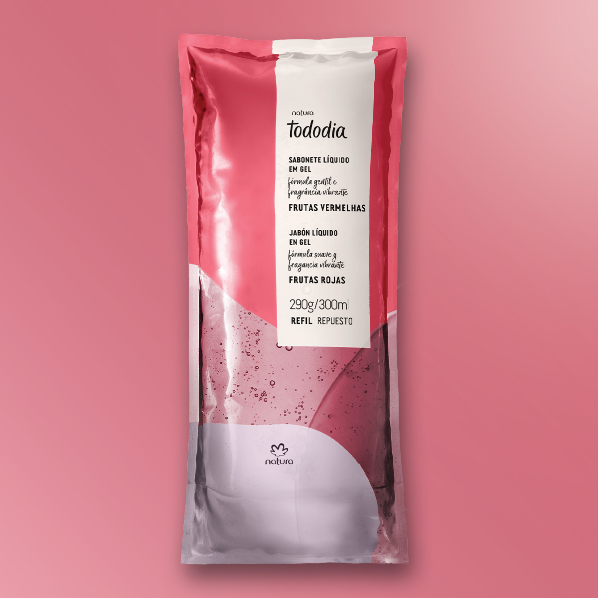 Repuesto Jabón Líquido Corporal Tododia Frutas Rojas 300 ml