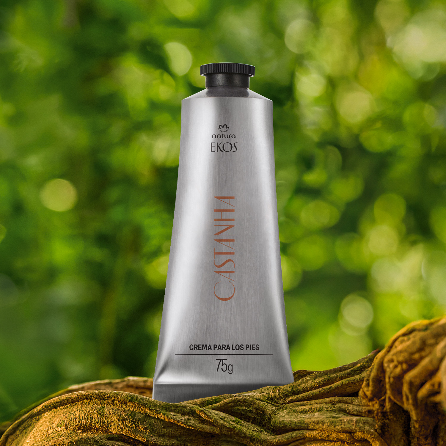 Crema Hidratante para los Pies Ekos Castaña 75 g