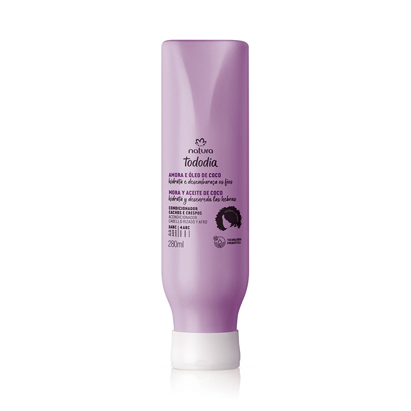 Acondicionador Cabello Rizado Tododia Mora y Óleo de Coco 280 ml