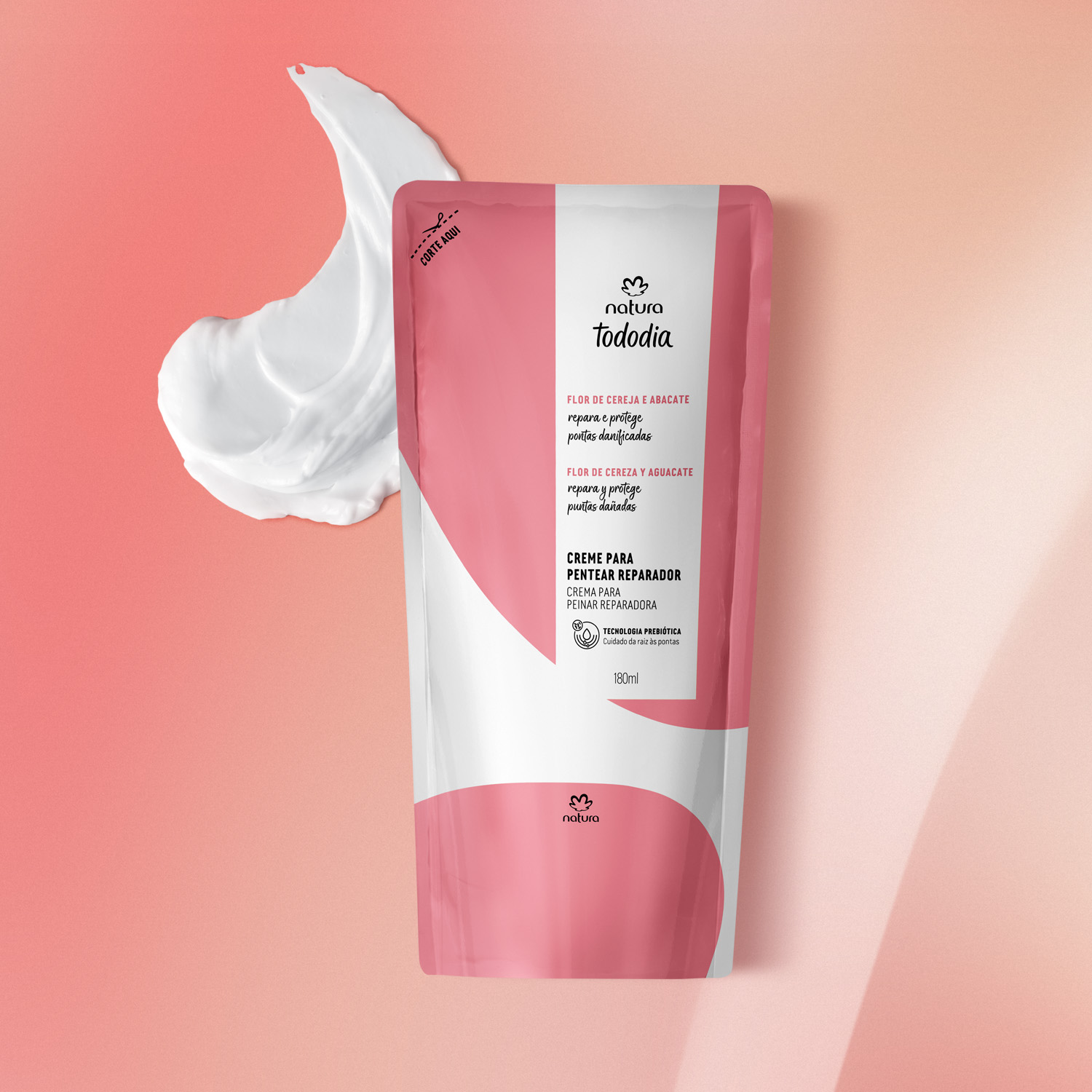 Repuesto Crema para peinar Flor de cereza y Palta Tododia
