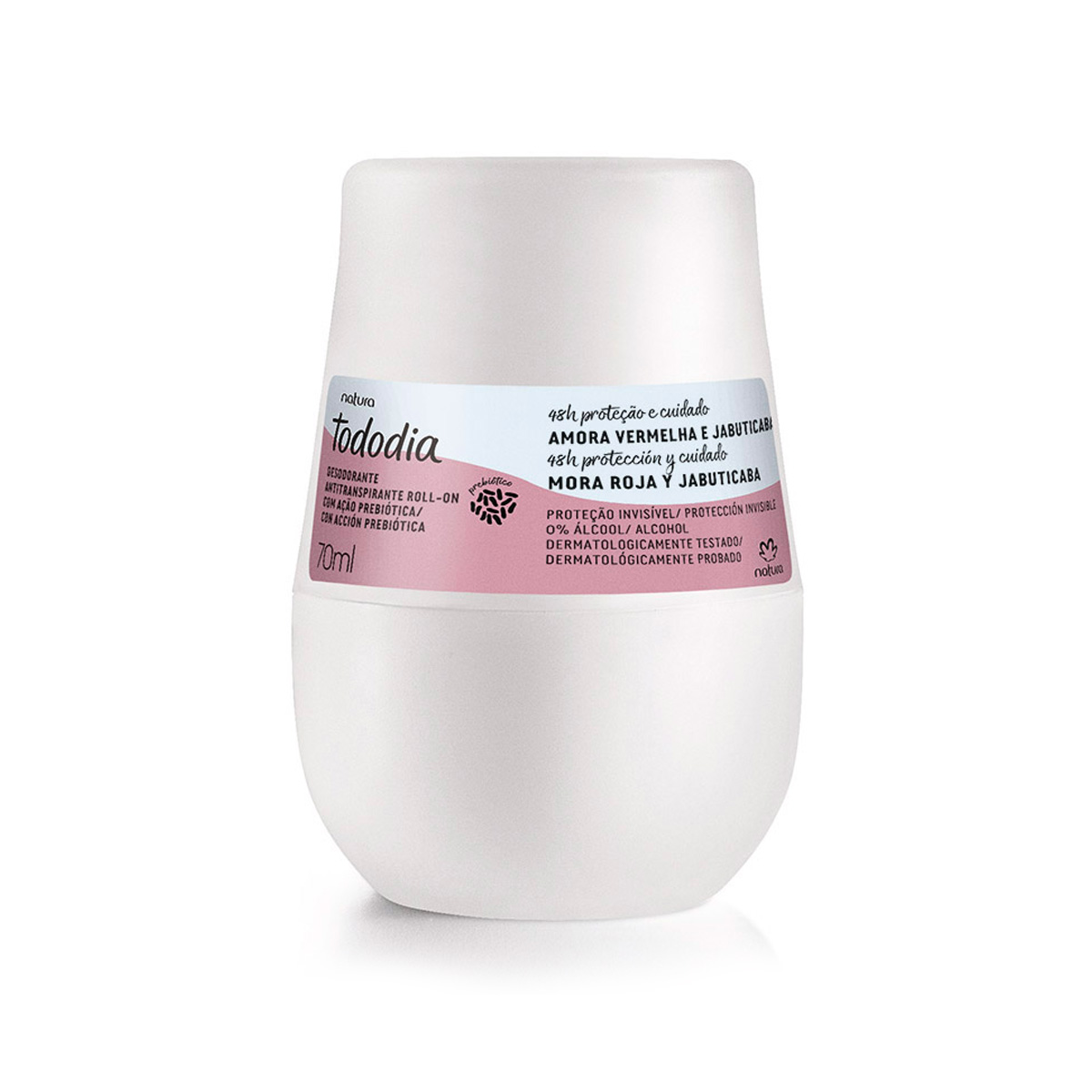 Desodorante Roll On Antitranspirante Prebiótico Tododia Mora Roja y Jabuticaba 70 ml