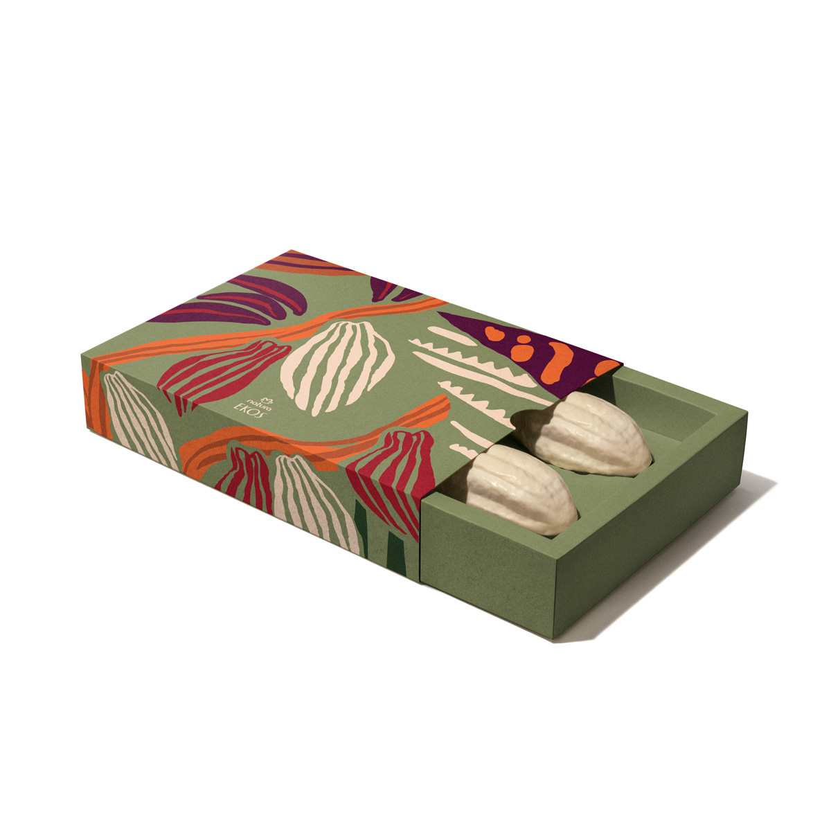 Jabones en barra puro vegetal Ekos cacao 4 unidades de 100 g c/u