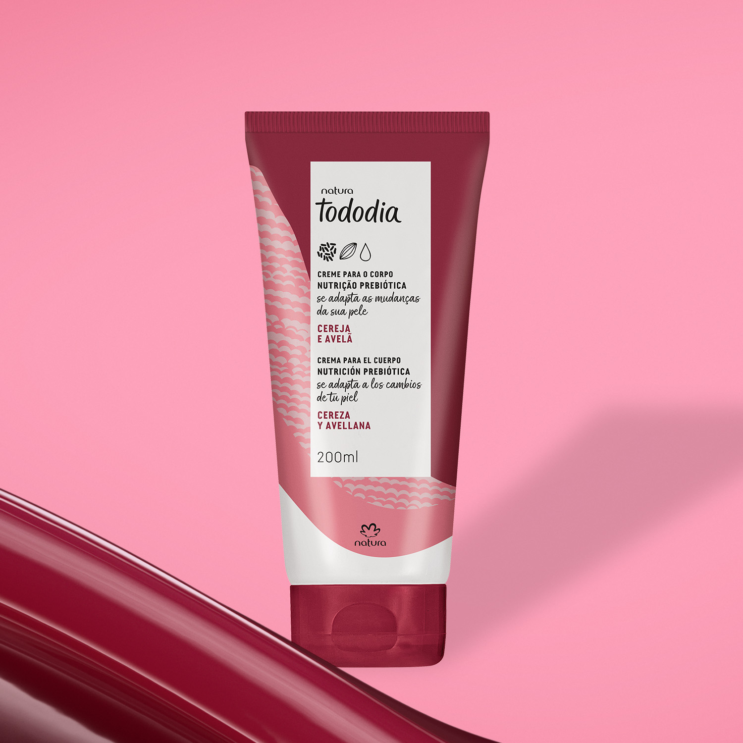 Crema Nutritiva Cereza y Avellana Tododia 200ml