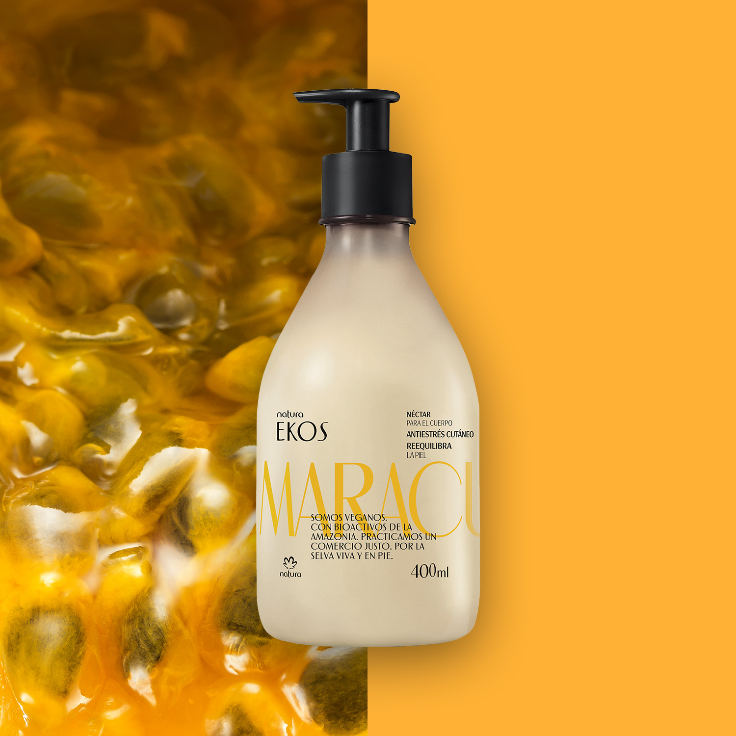 Néctar Hidratante Corporal Ekos Maracuyá 400 ml