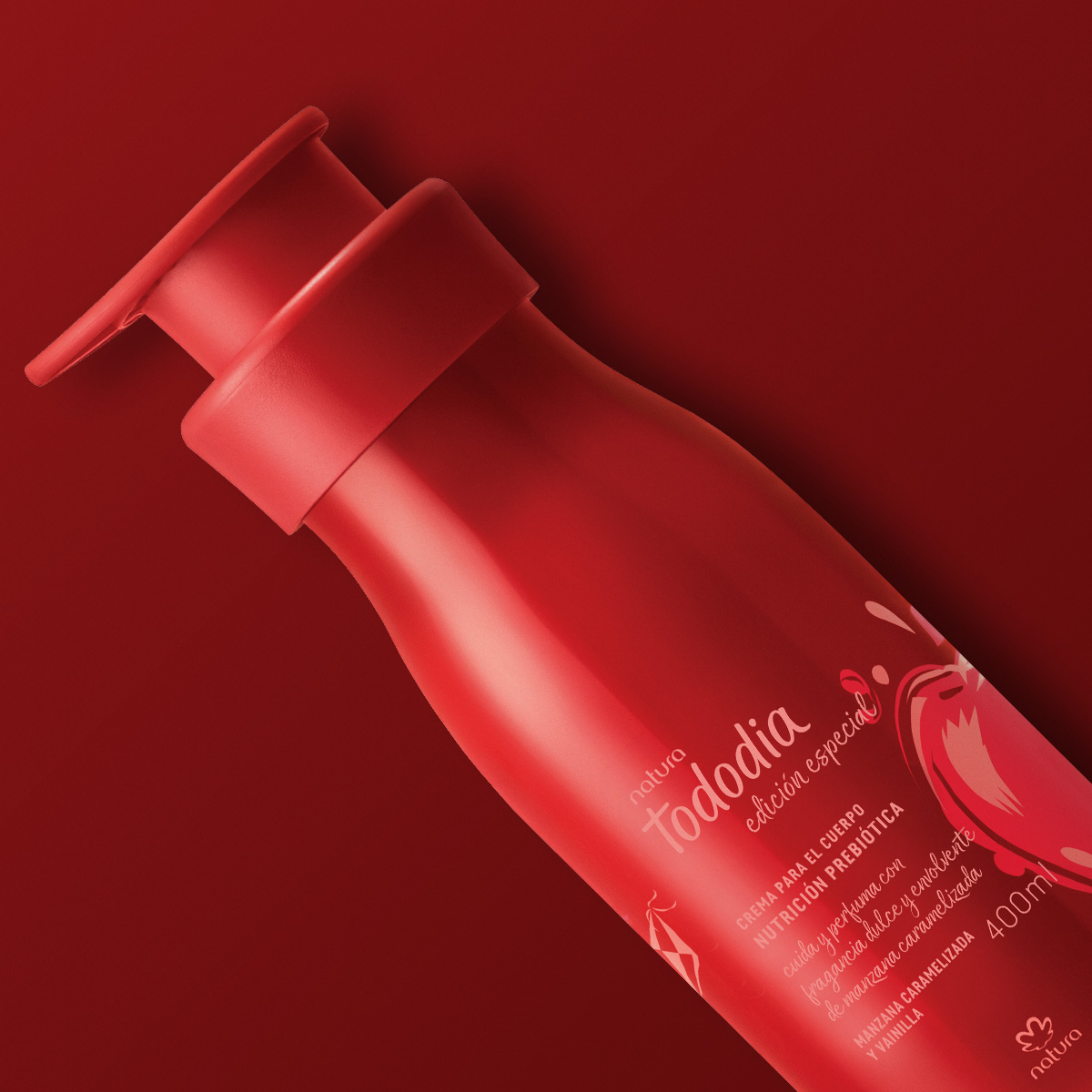 Crema Nutritiva para el Cuerpo Tododia Manzana Caramelizada y Vainilla 400 ml