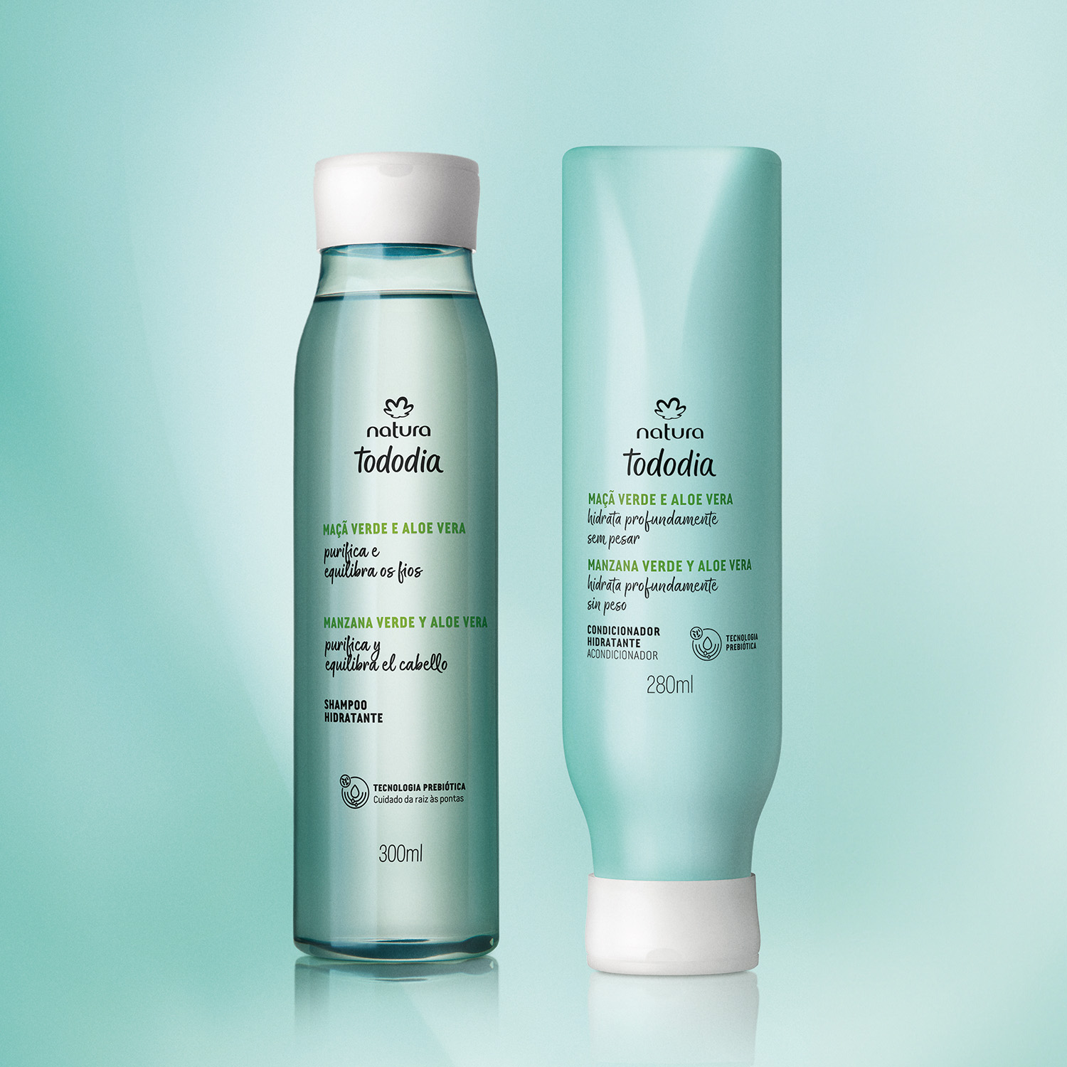 Kit Hidratante Tododia Manzana Verde y Aloe Vera Shampoo y Acondicionador