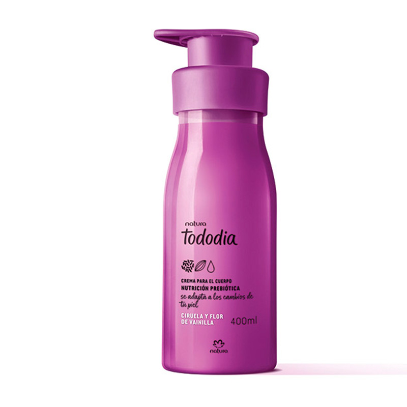 Crema nutritiva ciruela y flor de vainilla Tododia 400 ml
