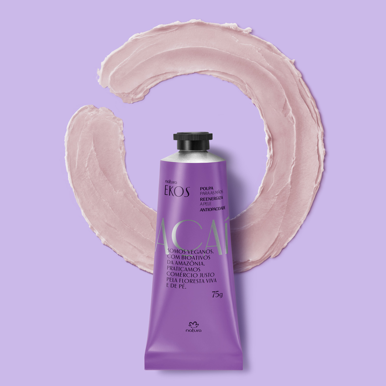 Crema Hidratante para Manos Ekos Açaí 75 g