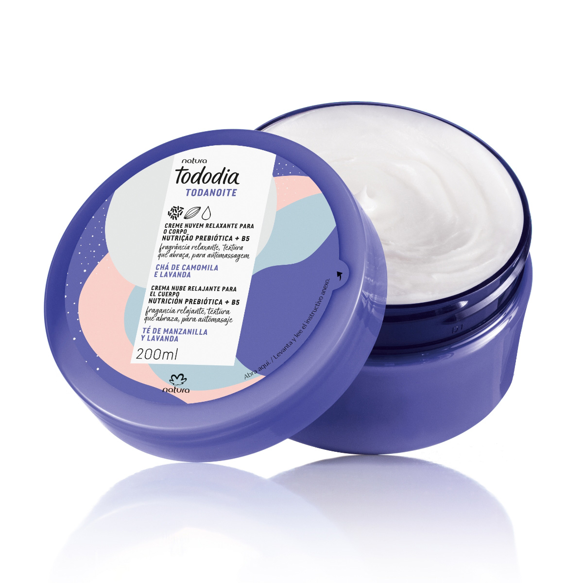 Crema Nube Relajante Para el Cuerpo Tododia Todanoche 200 ml