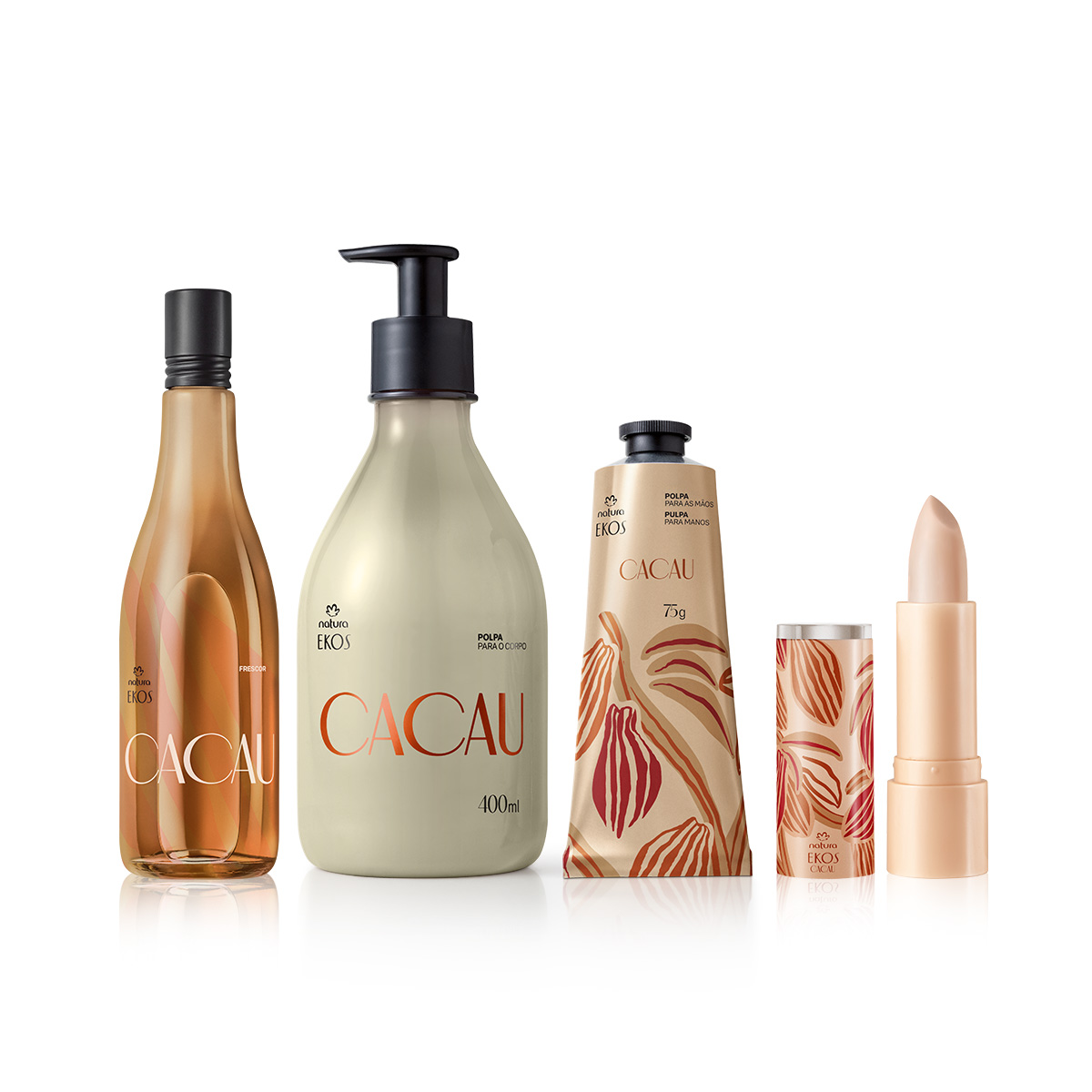 Kit Completo para Cuidados Diarios, Manos y Labios Ekos Cacao