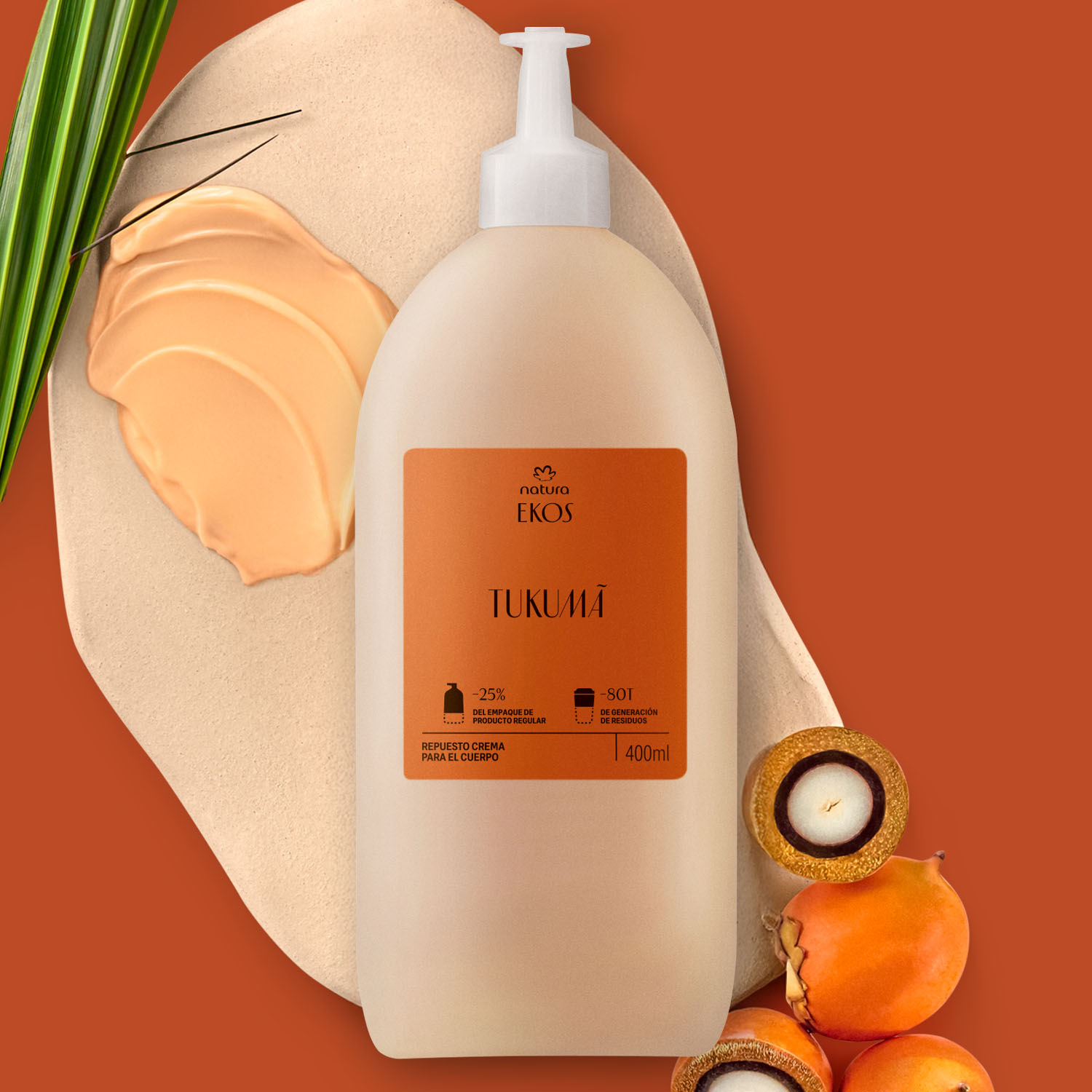 Repuesto Crema Hidratante para el Cuerpo Ekos Tukumá 400 ml