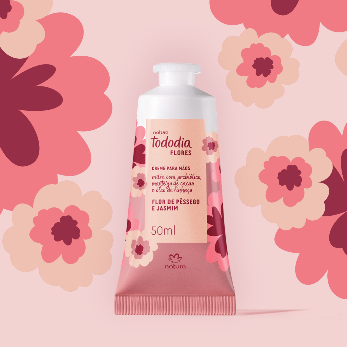 Crema Nutritiva para Manos Tododia Flor de Durazno y Jazmin 50 ml