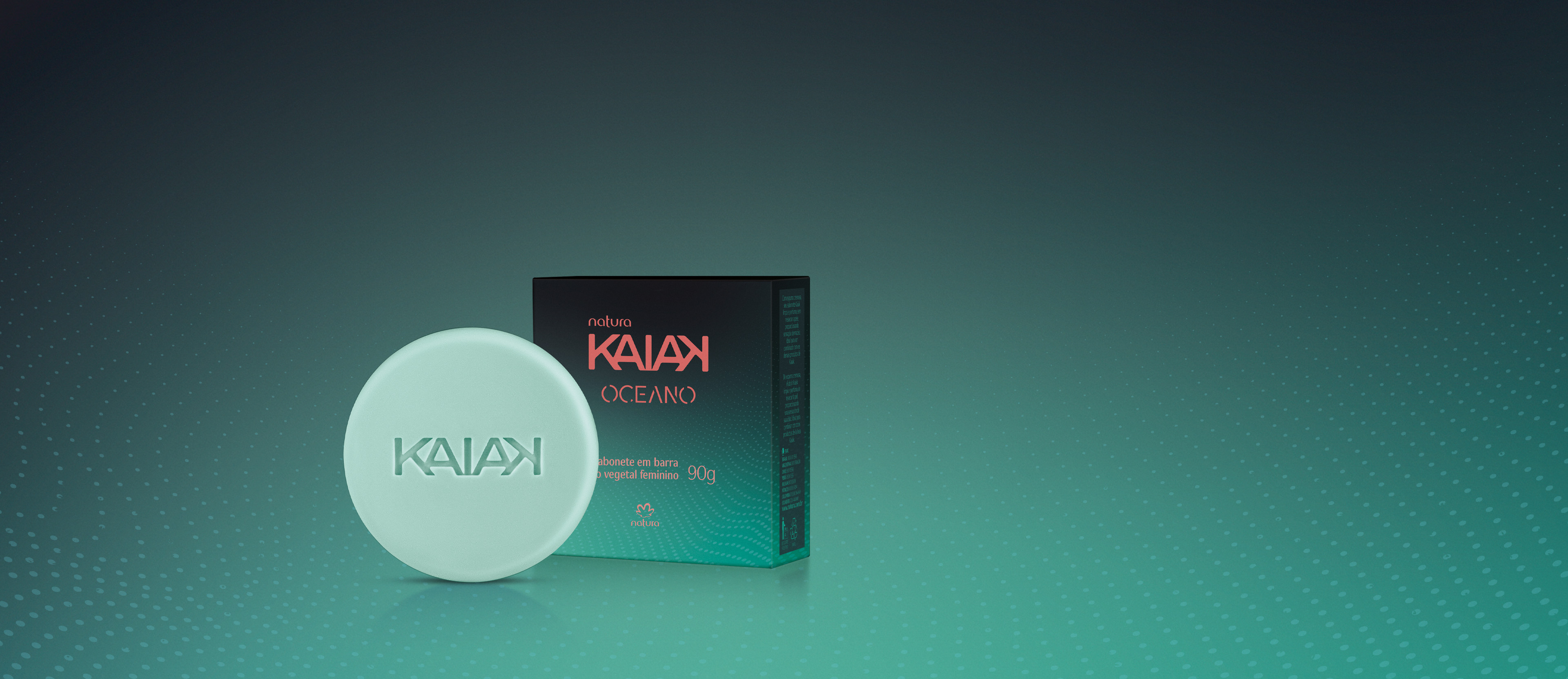 Jabón en Barra Puro Vegetal Kaiak Oceano Femenino 90 g