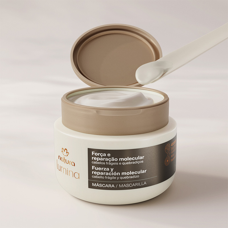 Máscara Fuerza y Reparación Molecular Lumina Cabellos Frágiles y Quebradizos 250 ml