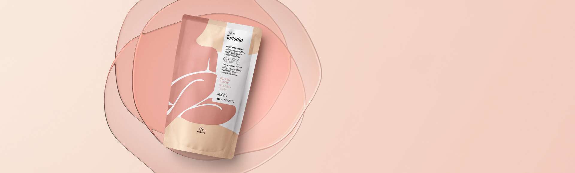 Repuesto Crema Nutritiva Tododia Nuez Pecán y Cacao 400 ml