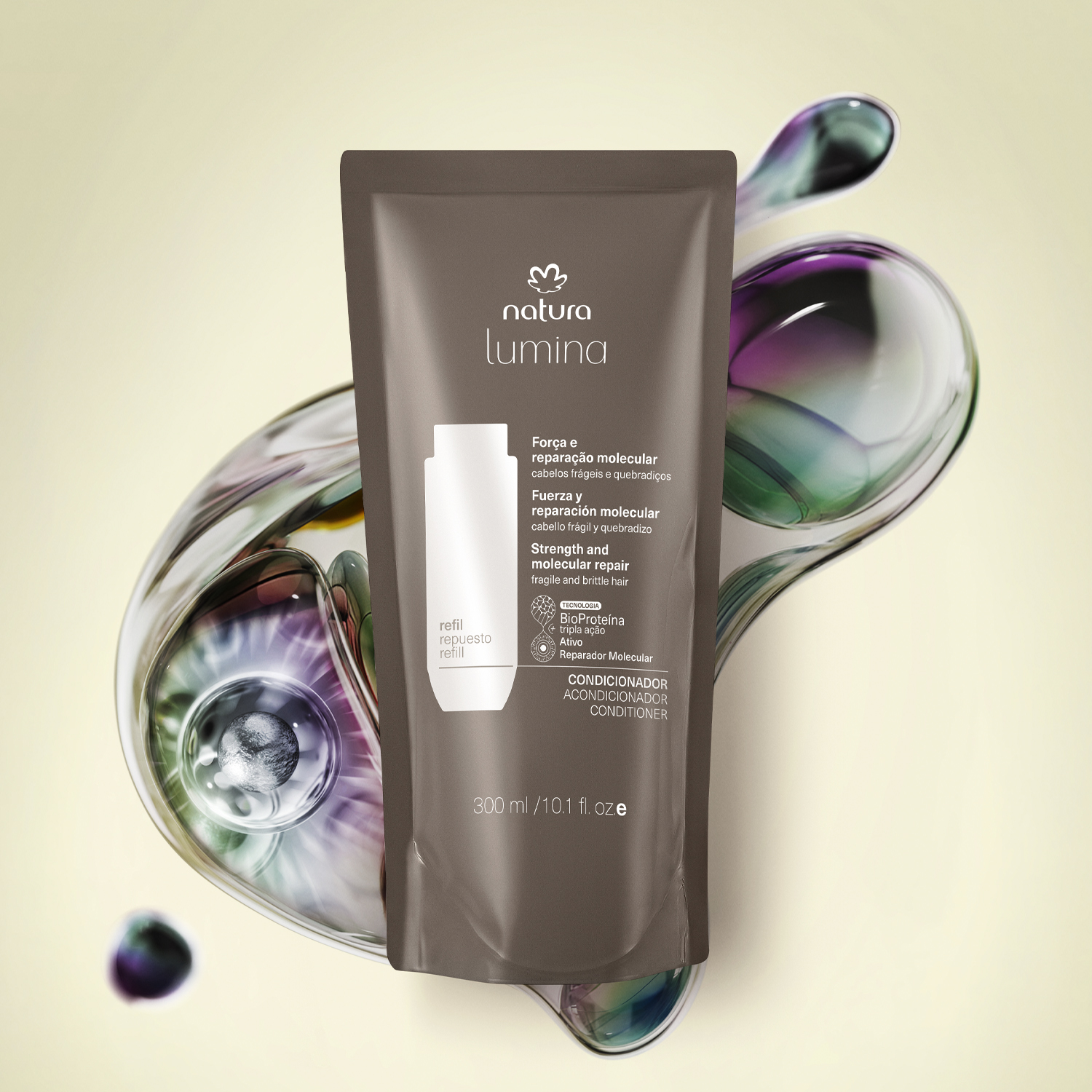 Repuesto Acondicionador Lumina Fuerza y Reparación Molecular 300 ml