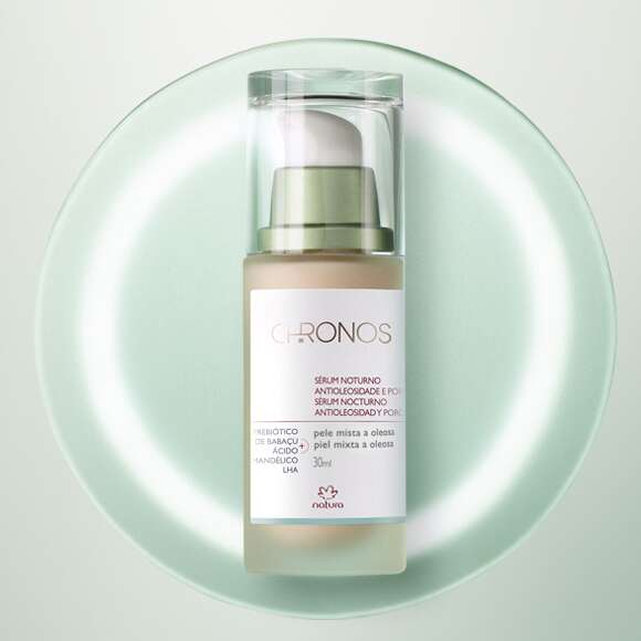 Sérum Nocturno Antioleosidad y Poros Piel Mixta a Oleosa Chronos Derma 30 ml