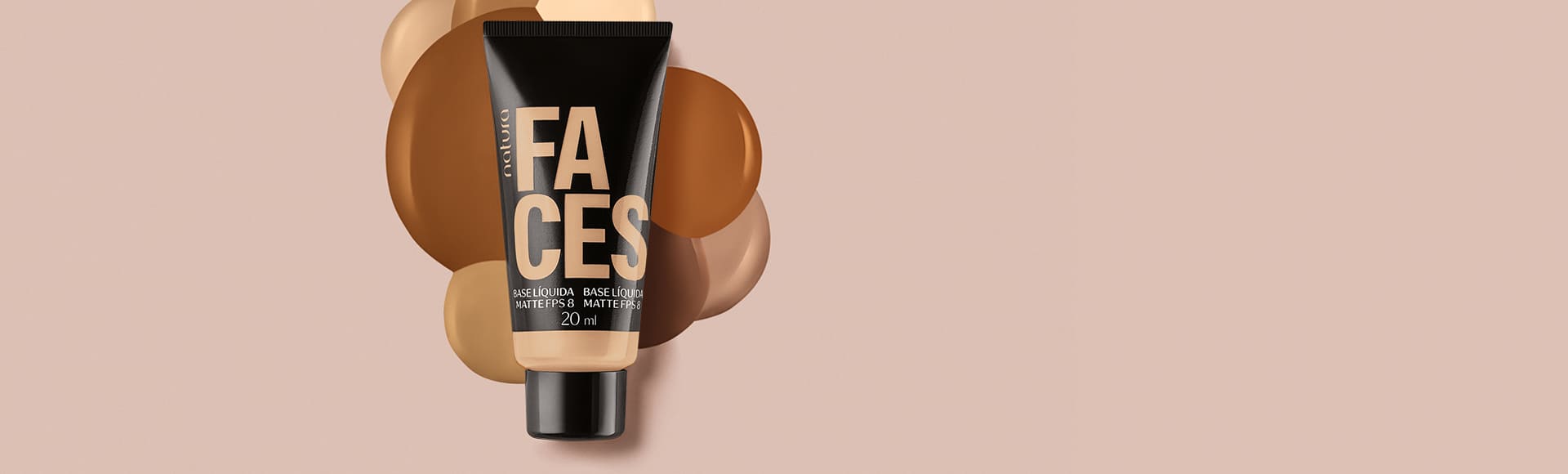 Base Líquida Check Matte Faces 20 ml