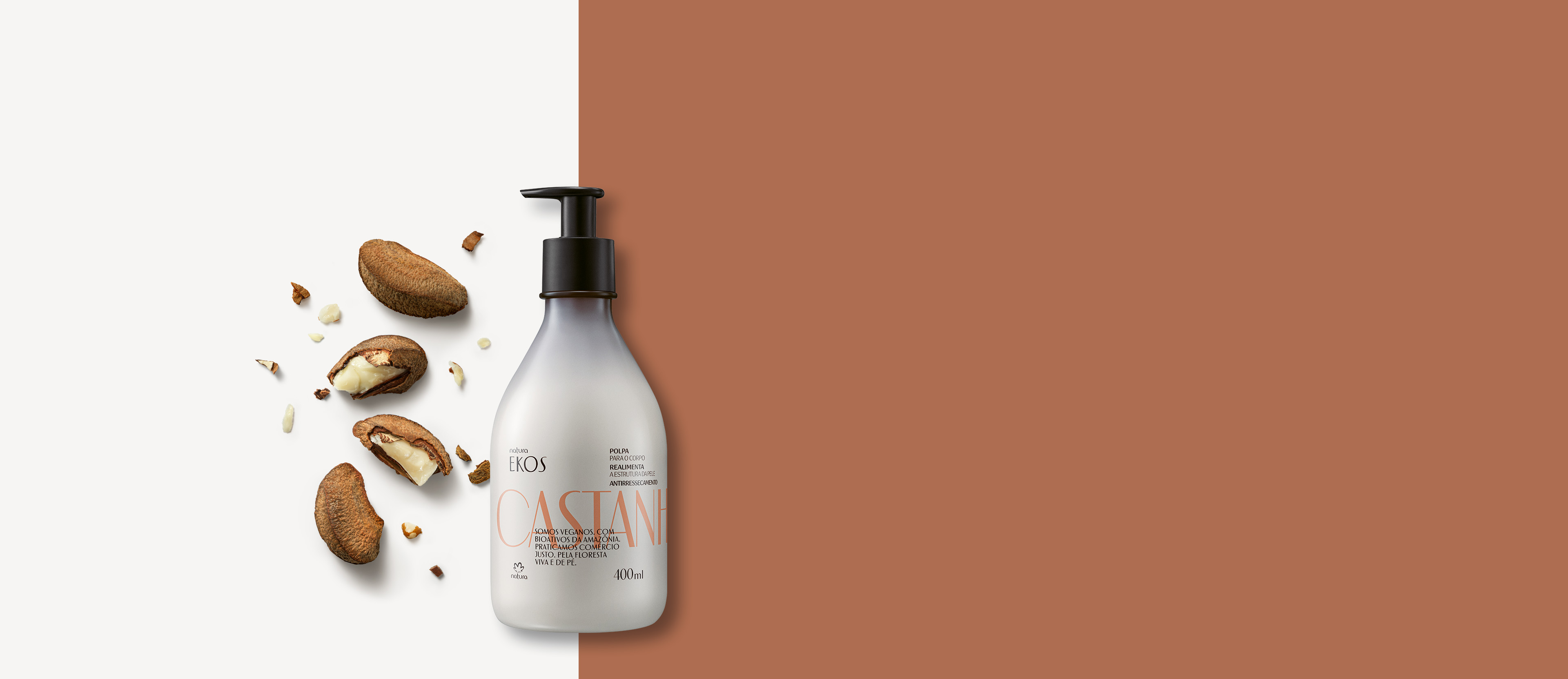 Pulpa Hidratante Corporal Ekos Castaña 400 ml