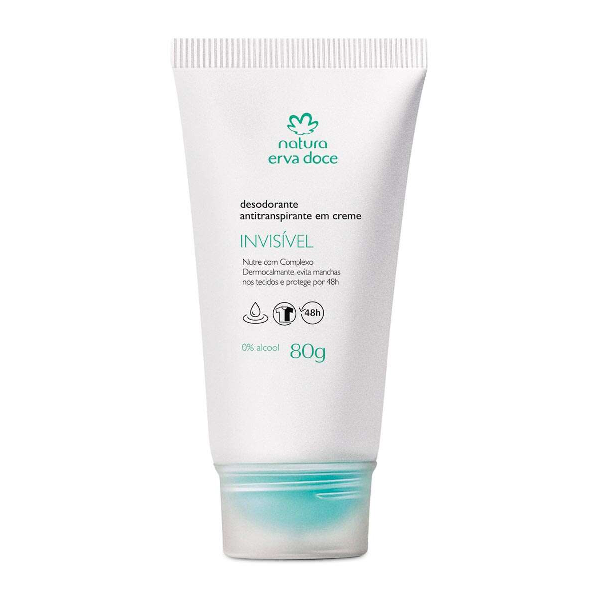 Desodorante Antitraspirante Invisible En Crema Erva Doce 80g