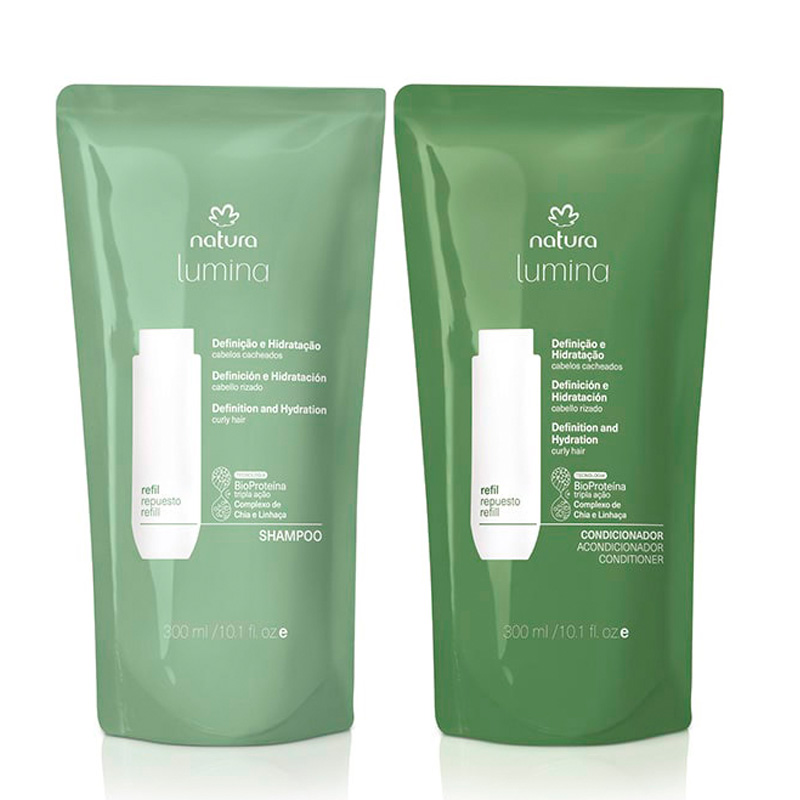 Kit Lumina Rizados: Repuestos Shampoo + Acondicionador