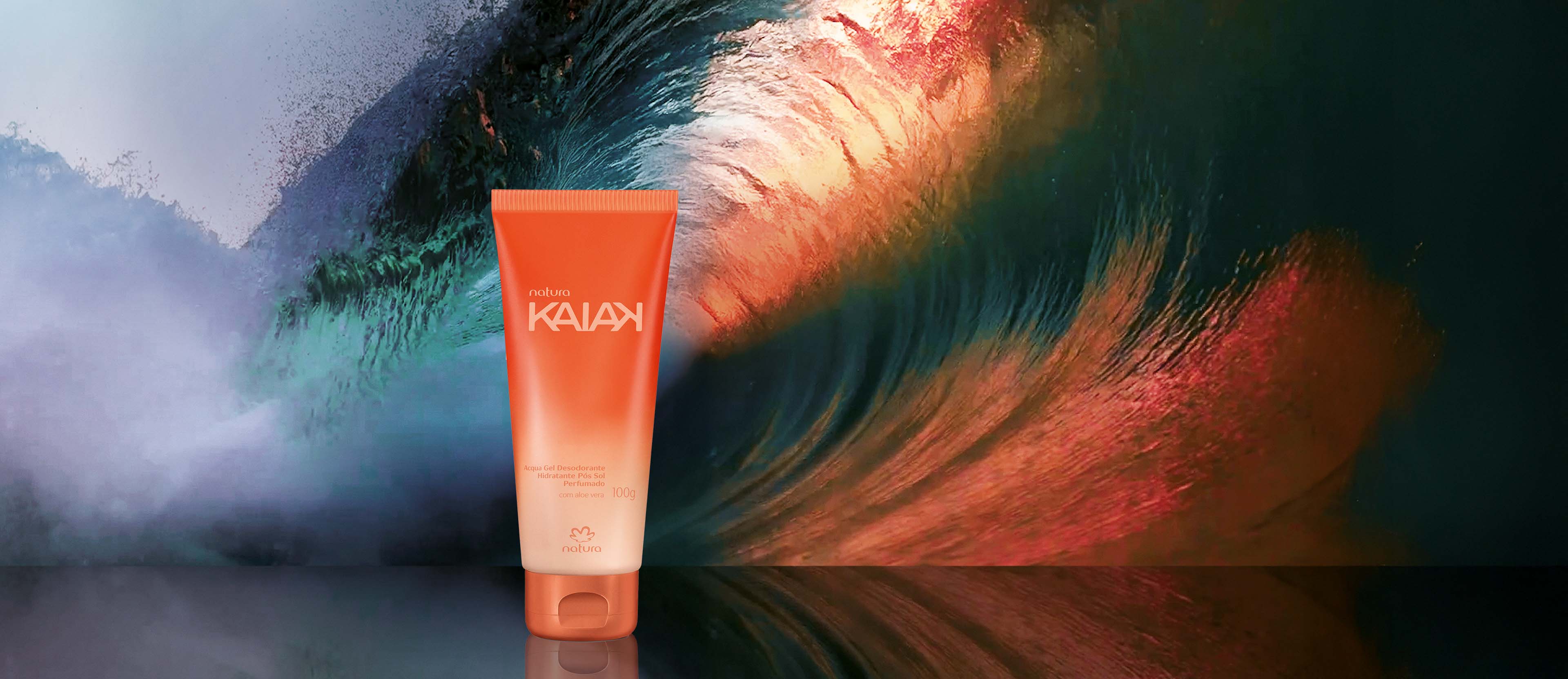 Aqua Gel Hidratante Corporal Post Solar  Kaiak Femenino 100 g