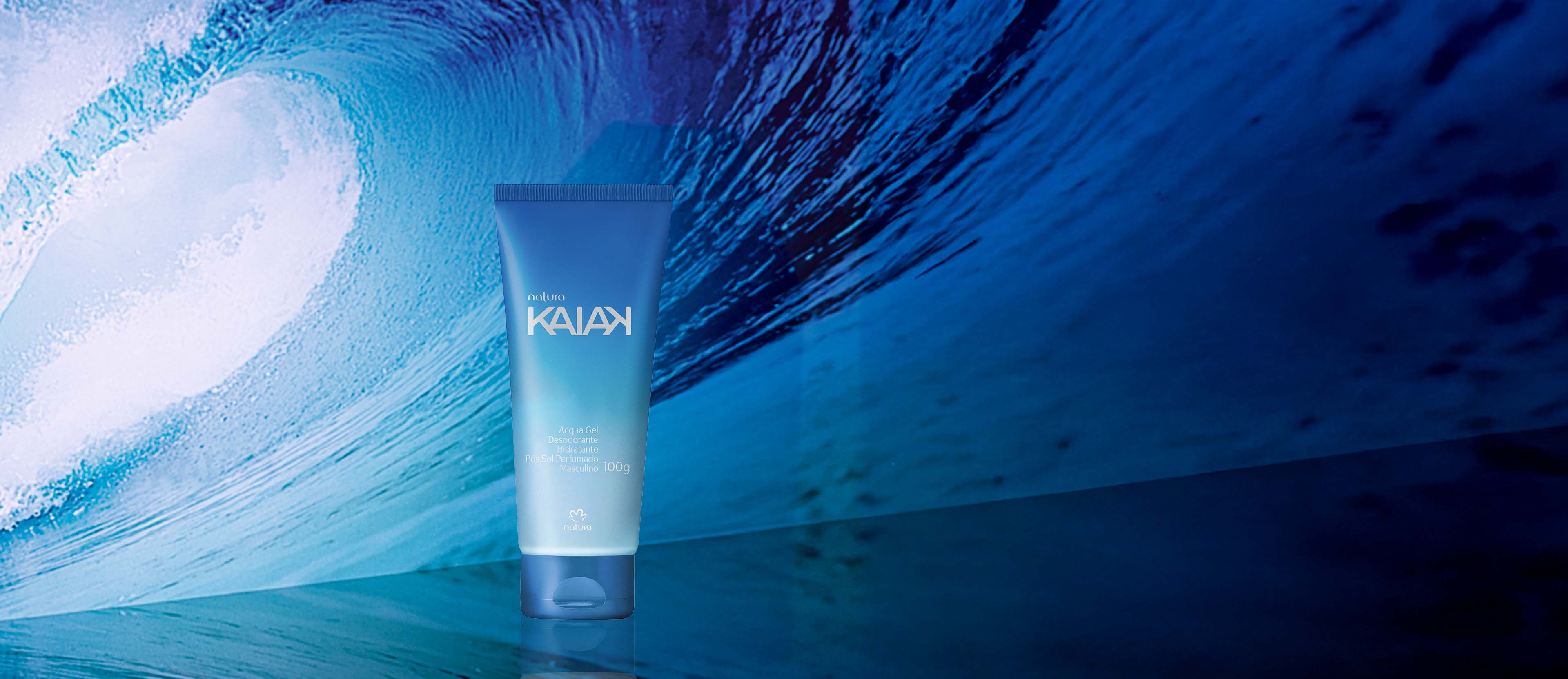 Aqua Gel Hidratante Corporal Post Solar Kaiak Masculino 100 g