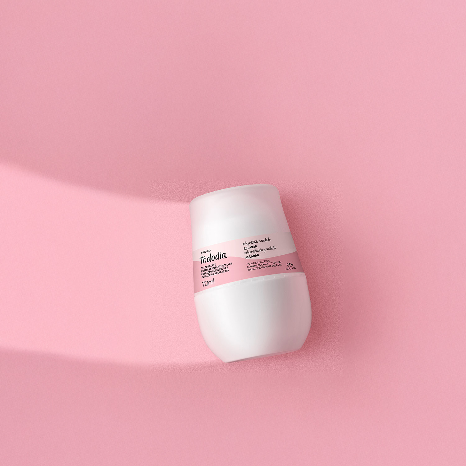 Desodorante Roll On Antitranspirante Tododia Aclarador 70 ml