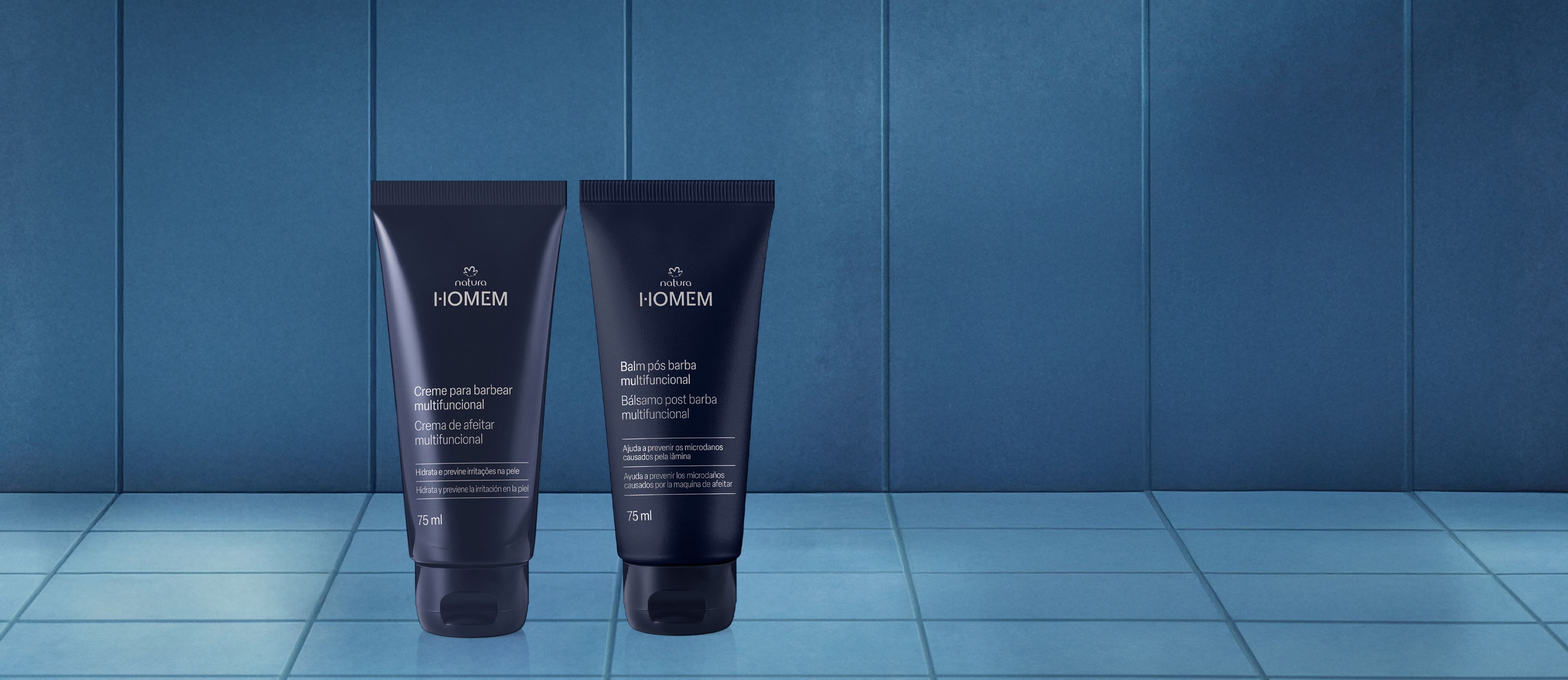 Kit Natura Homem Crema de Afeitar y Bálsamo Post-Afeitado