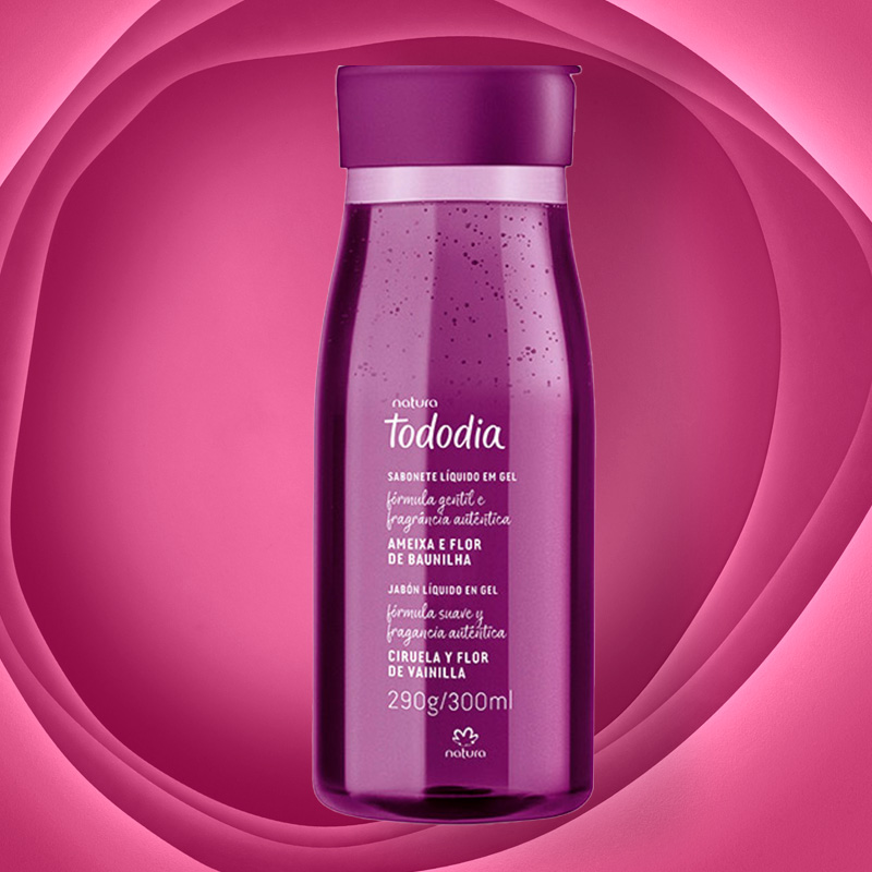 Jabón Líquido en Gel Tododia Ciruela y Flor de Vainilla 300 ml