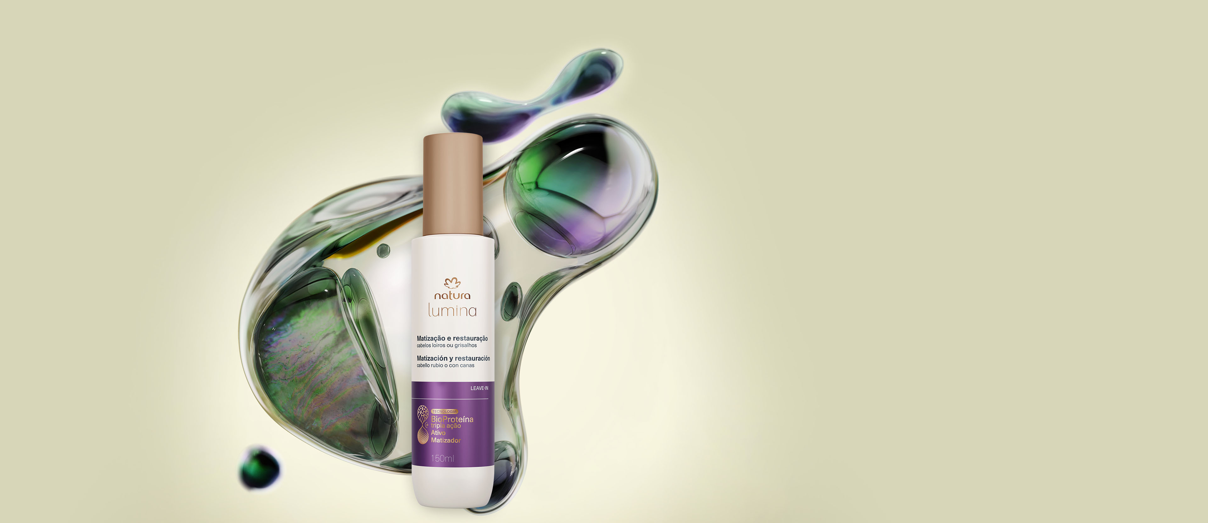 Fluido Lumina Fluido Matizador Multibeneficios Cabellos Rubios o con Canas 150 ml