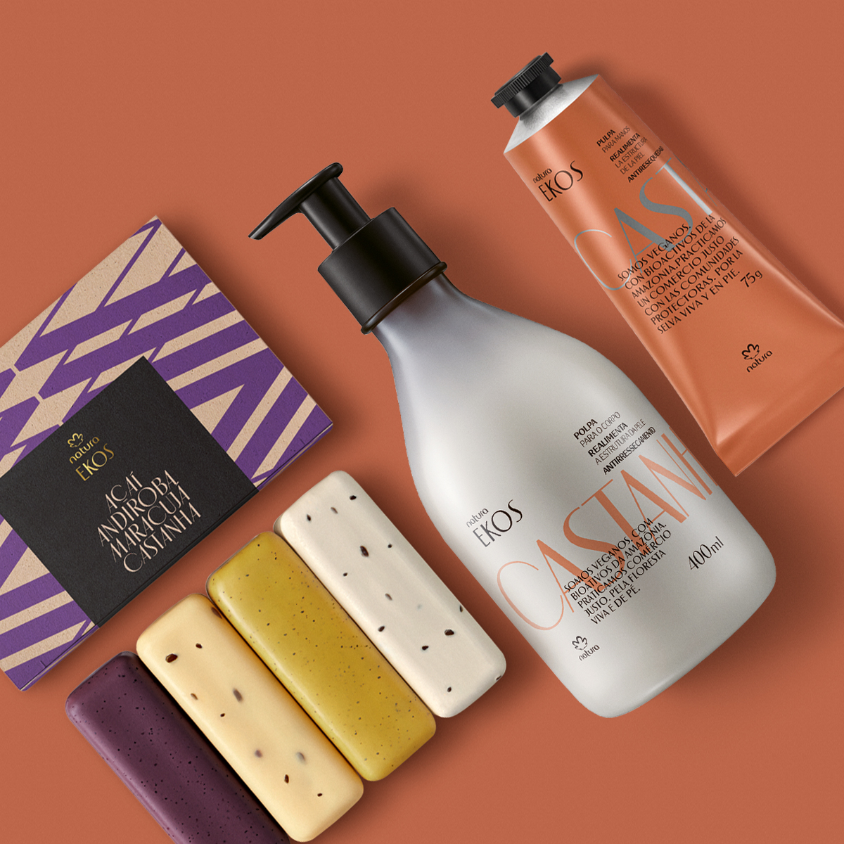 Kit Ekos Castaña Rutina Corporal