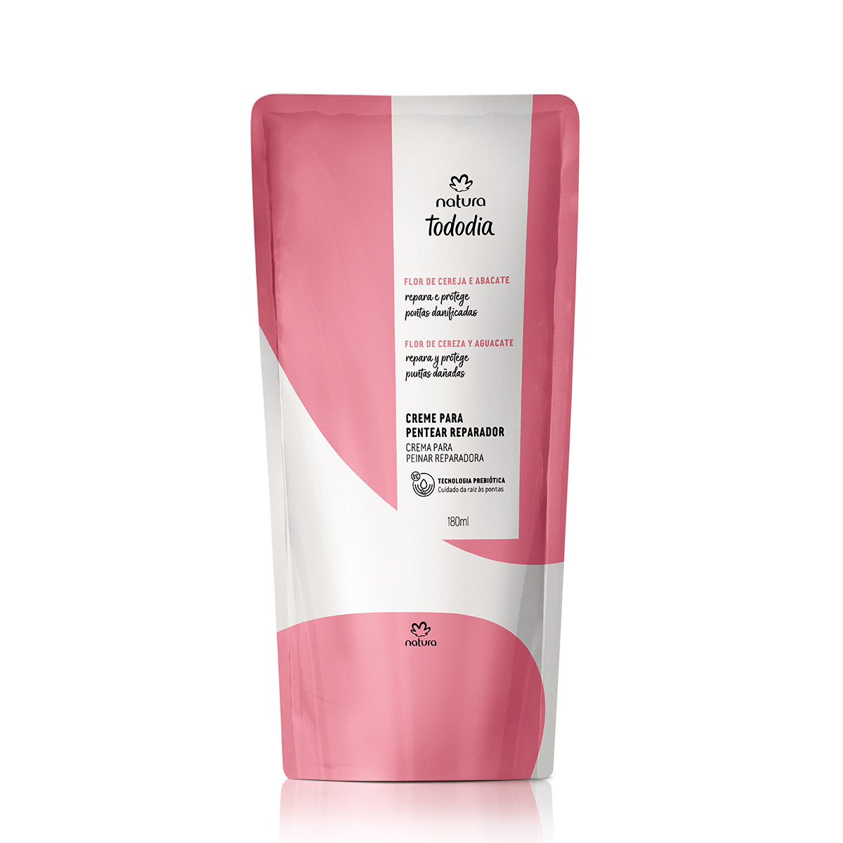 Repuesto Crema para Peinar Reparadora Tododia Flor de Cereza y Palta 180 ml
