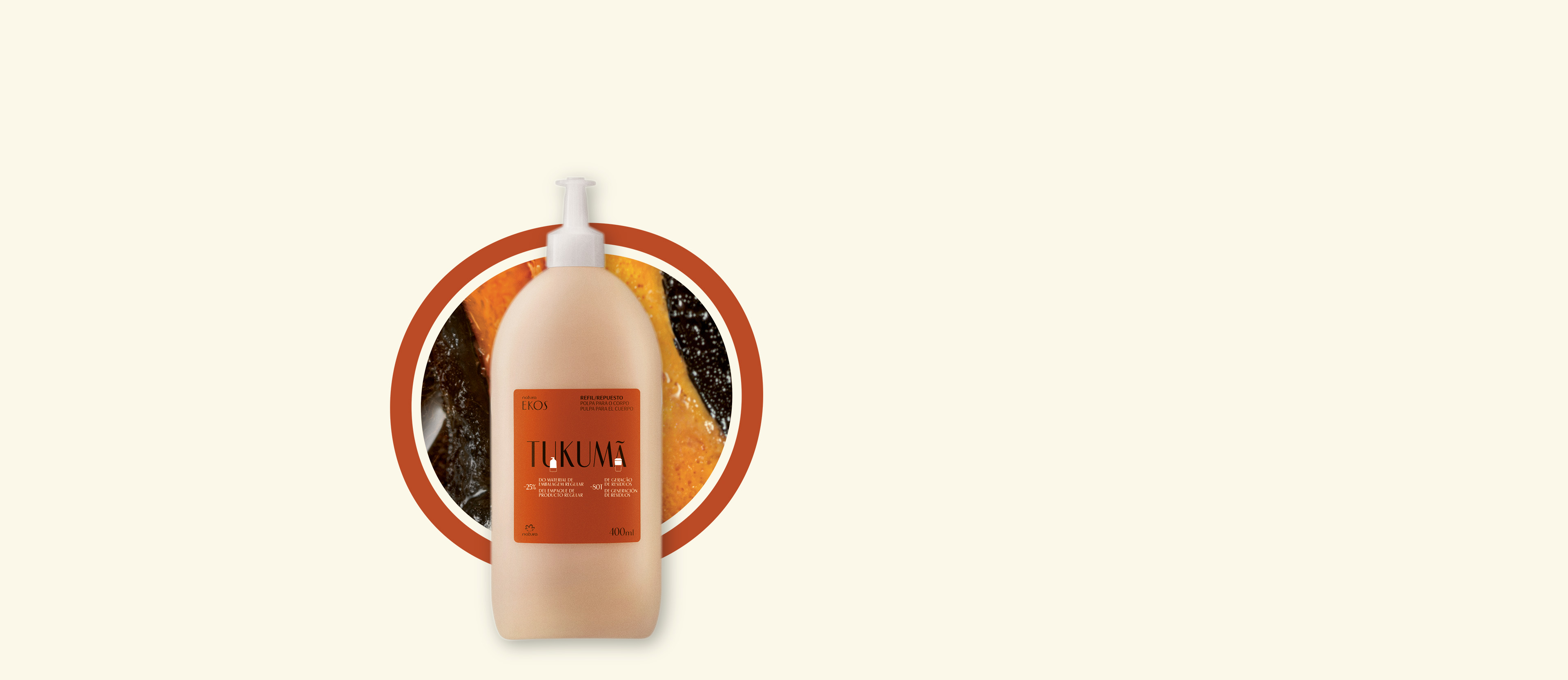 Repuesto Pulpa Hidratante Corporal Ekos Tukumá 400 ml