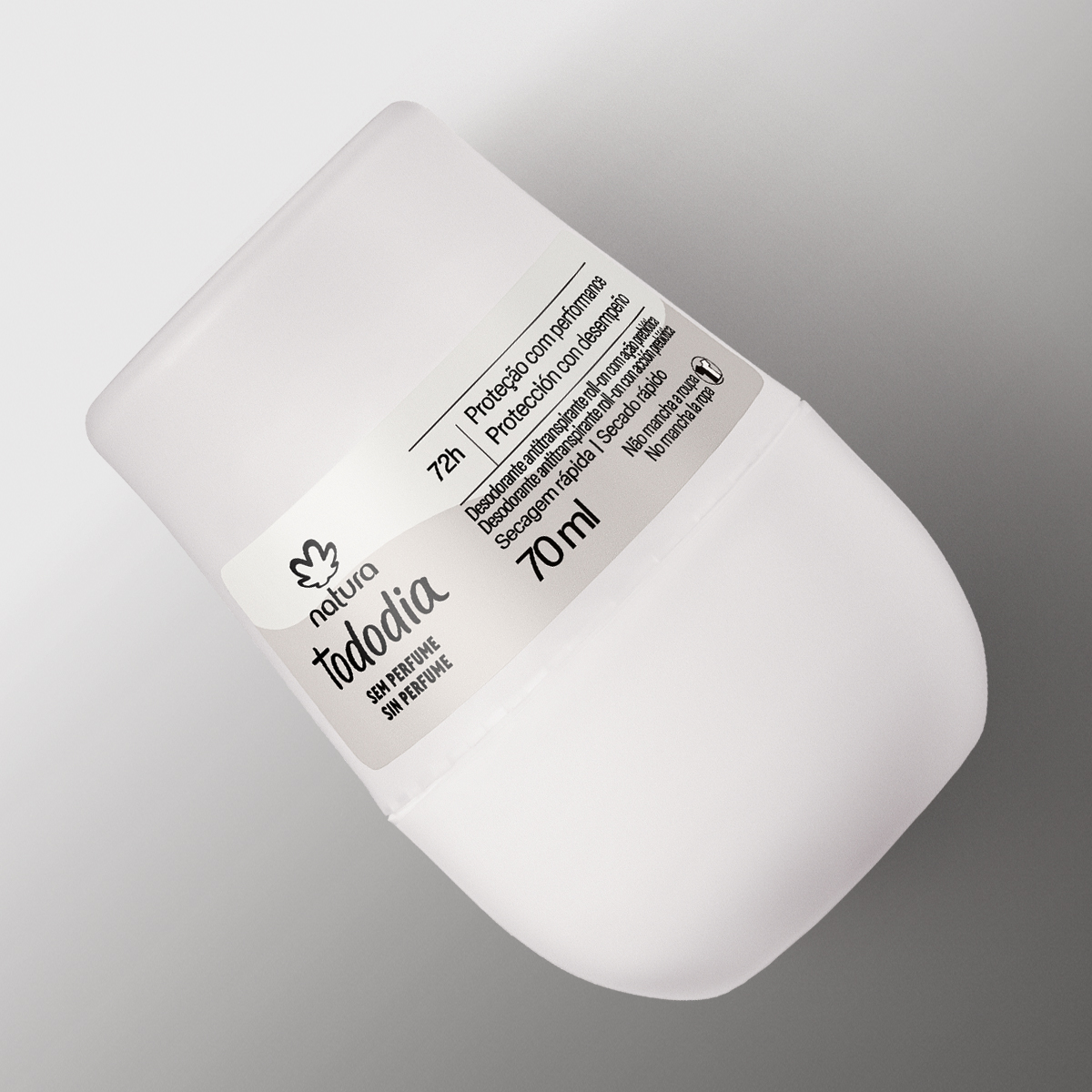 Desodorante Antitranspirante Roll-on Tododia Sin Perfume 70 ml