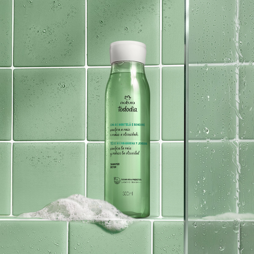 Shampoo Detox Tododia Té de Menta y Jengibre 300 ml