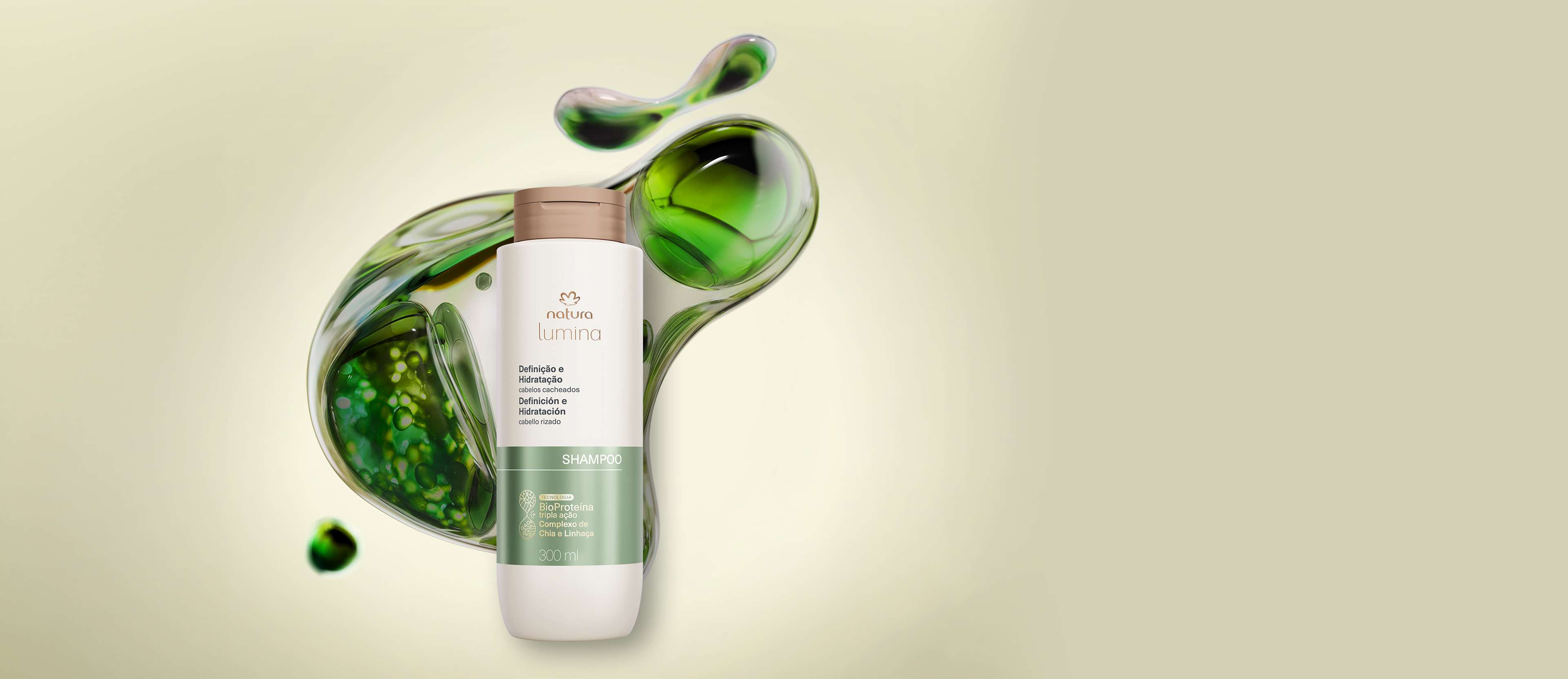 Shampoo Lumina Cremoso Cabellos Rizados 300 ml