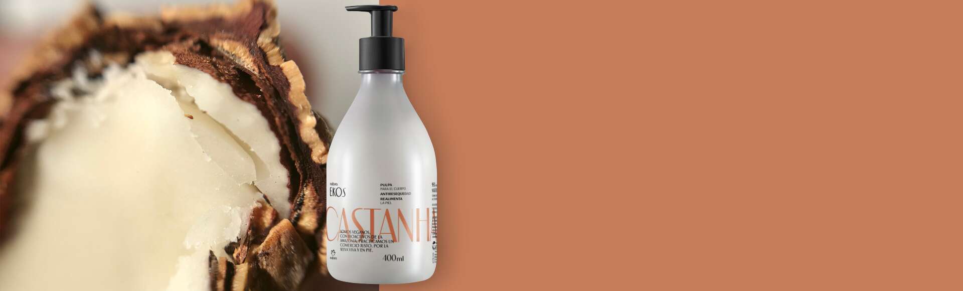 Pulpa Hidratante Corporal Ekos Castaña 400 ml