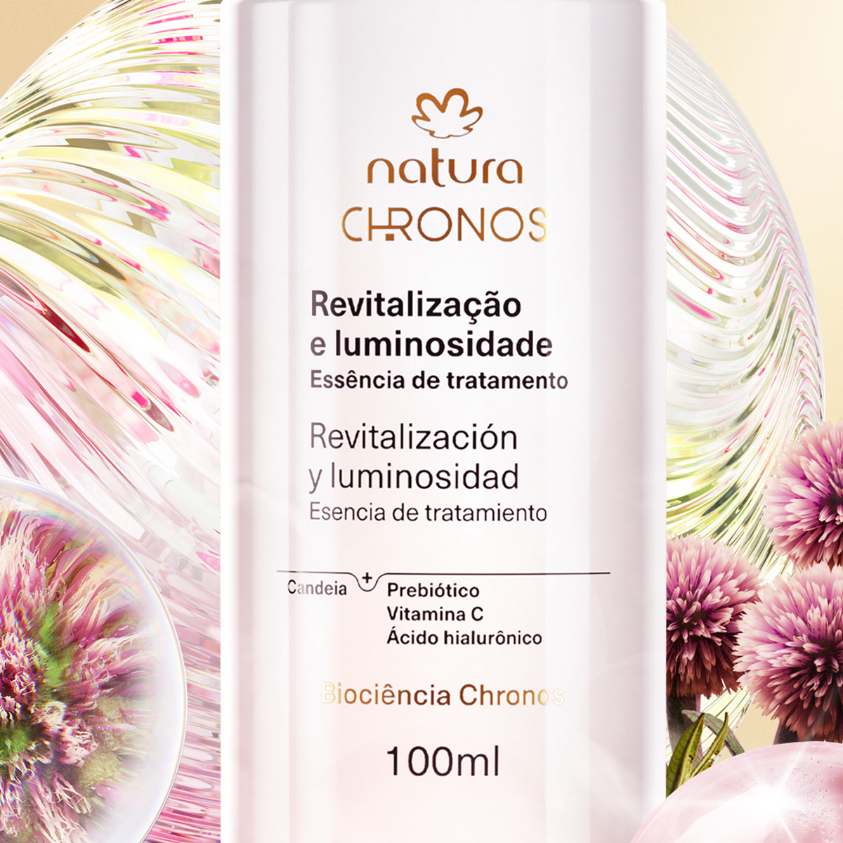 Esencia de Tratamiento Revitalización y Luminosidad Chronos Derma 100 ml