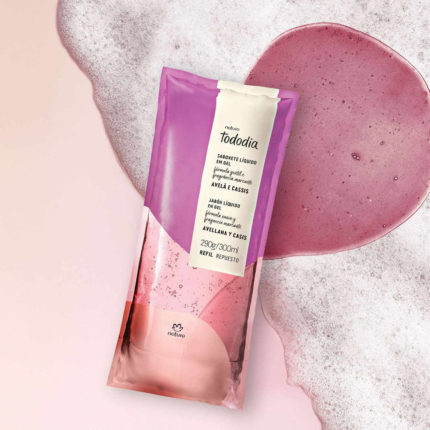 Repuesto Jabón Líquido Corporal Tododia Avellana y Casis 300 ml