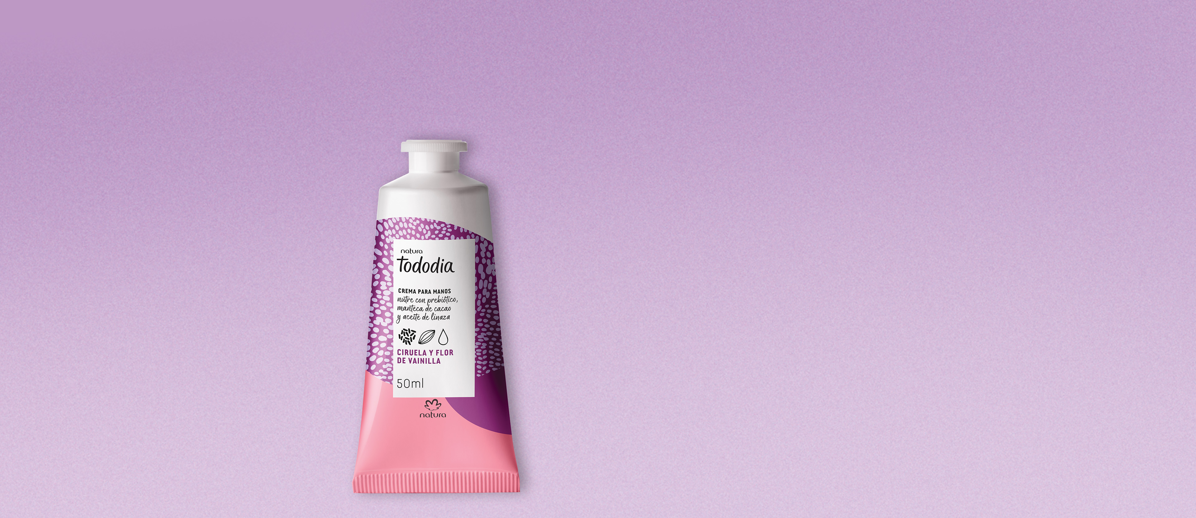 Crema Nutritiva para Manos Tododia Ciruela y Flor de Vainilla 50 g